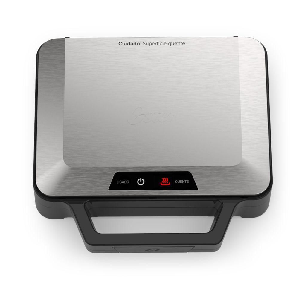 Sanduicheira Oster Inox Multiuso 1000W OSAN500 Inox / 220