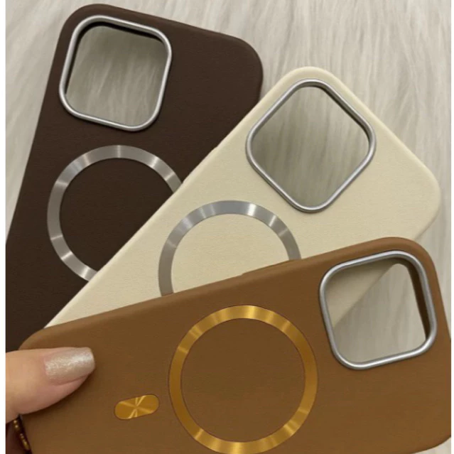 Capa de Couro MagSafe Para iPhone 17Air, iPhone 17, iPhone 17Pro, iPhone 17Pro Max Proteção Reforçada + Design Luxuoso