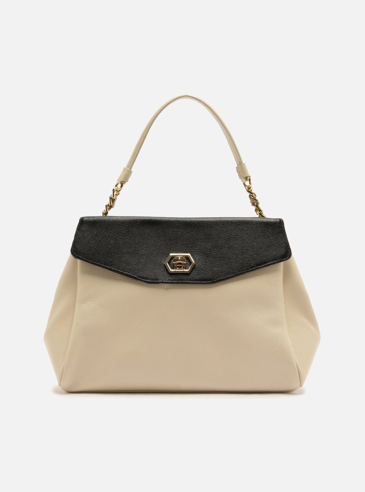Bolsa Tote Multicolorida Couro Grande