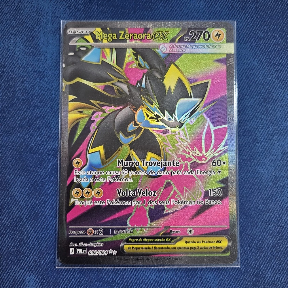 Mega Zeraora ex (98/84) Escuridão Absoluta Pokémon TCG — Near Mint, Novo