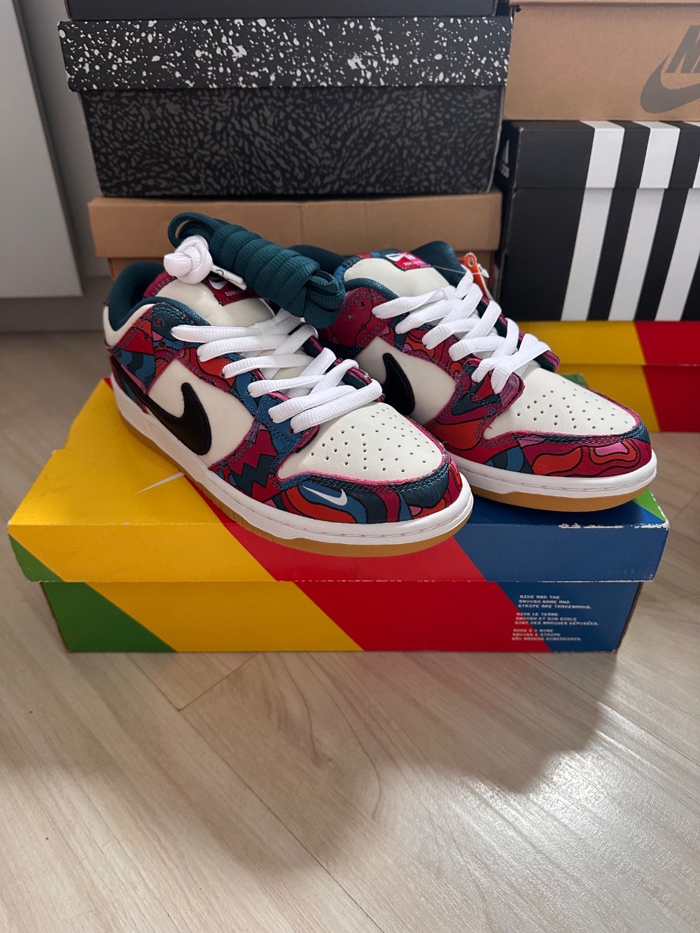 Parra x Nike SB Dunk Low Pro Abstract Art — 39, Novo