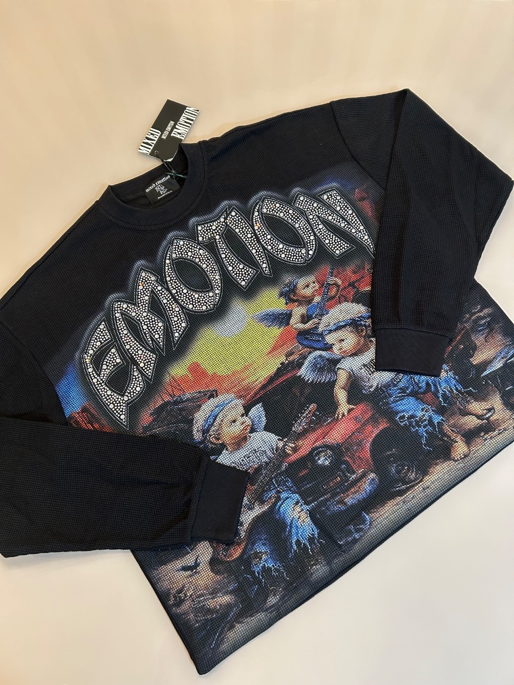 Camiseta Mixed Emotions Sunrise Thermal Long Sleeve Black — G, Novo
