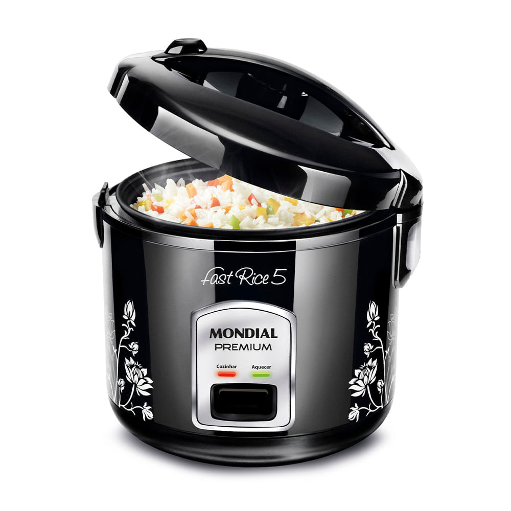Panela De Arroz Fast Rice 5 Premium Mondial Preto 400W NPE-08-5X 110