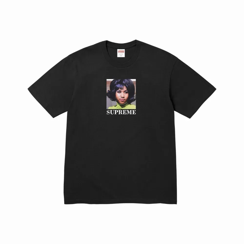 Camiseta Supreme Aretha Tee Black SS26-W7 — M, Novo
