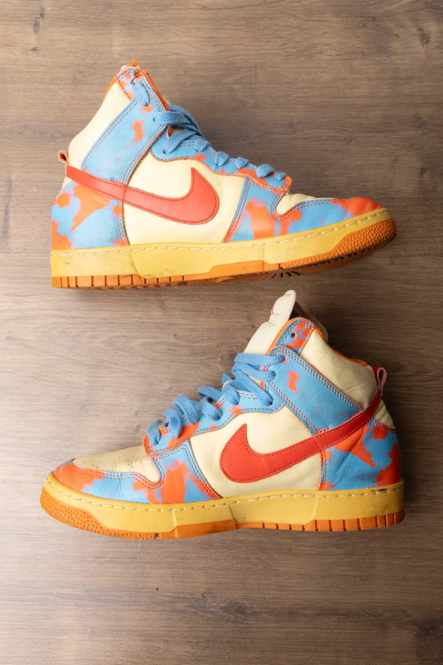 Foto 3 de Nike Dunk High 1985 Orange Acid Wash — 43, Usado