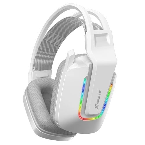 Headset Gamer Xtrike Me GH-712, RGB, Drivers de 50mm, USB + 3.5mm, Branco