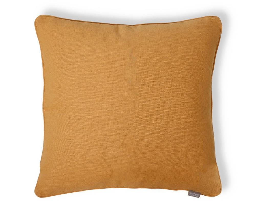 Capa de Almofada com Cordonê Amarelo Amarelo
