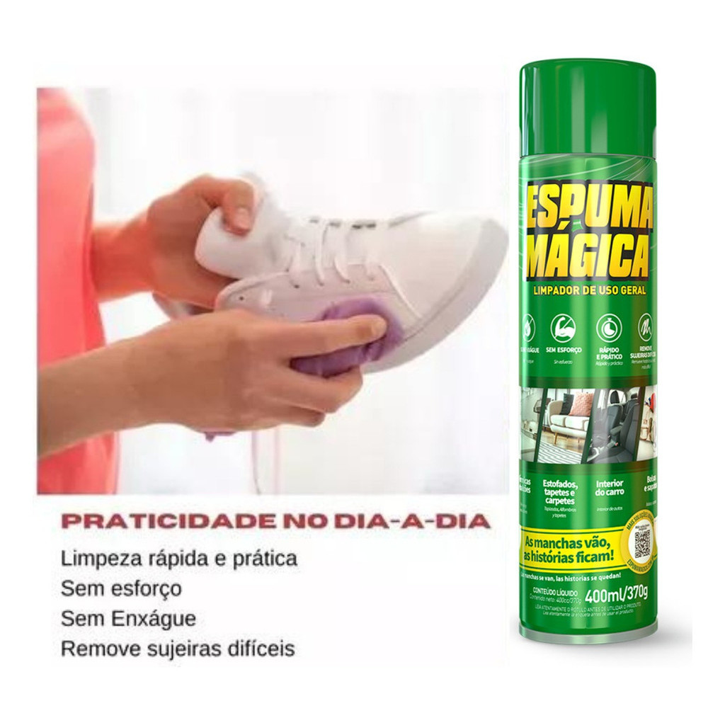 Foto 2 de Espuma Magica Proauto Uso Geral C/ 1 Unid. 400 Ml