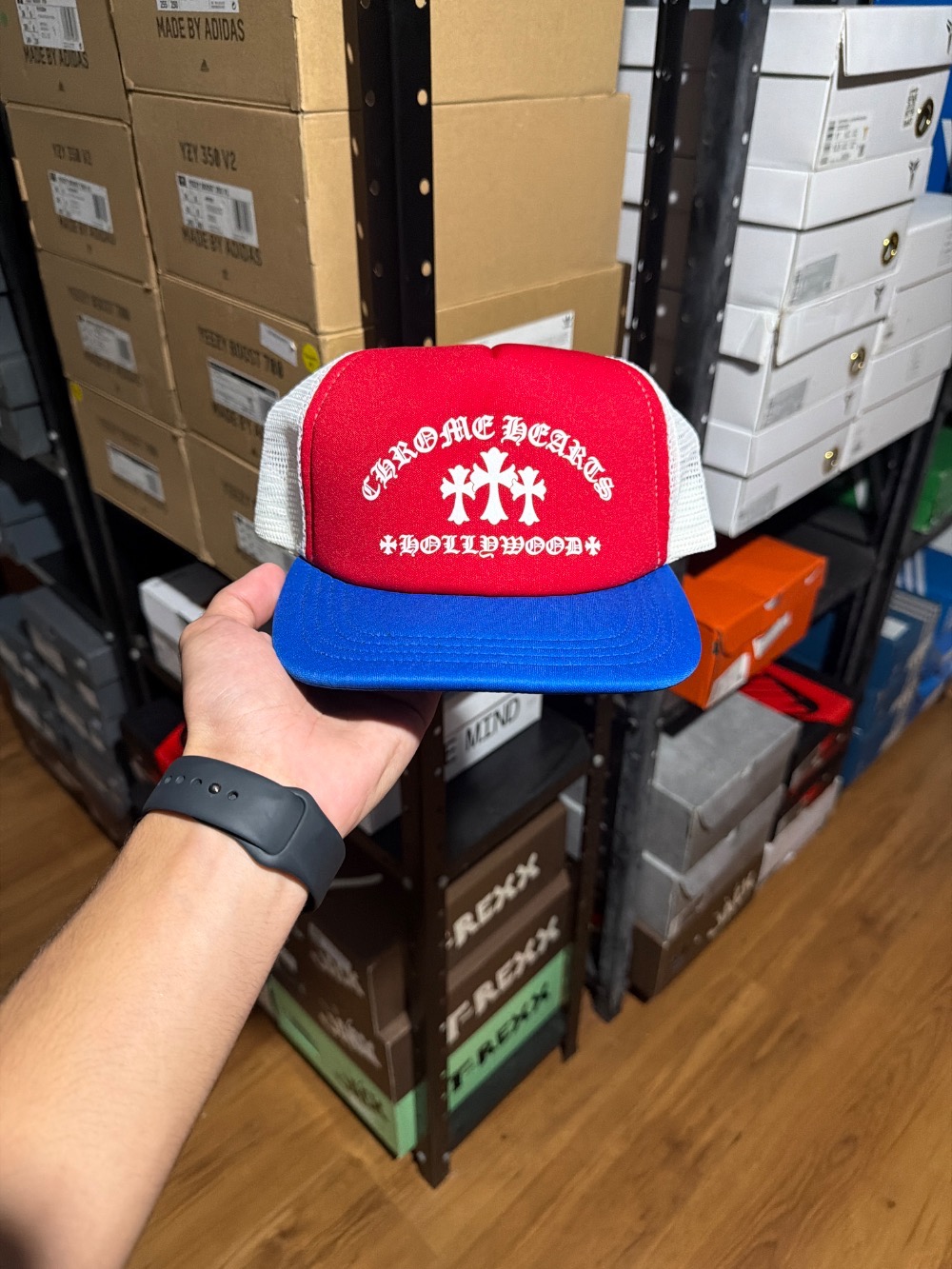 Boné Chrome Hearts 4th July 2026 Exclusive Trucker Red — Único, Novo