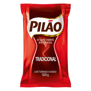 Pilão Café torrado e moído tradicional almofada 500g