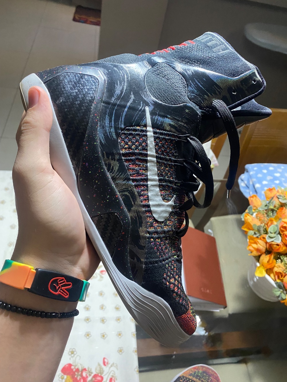 Nike Kobe 9 Protro Elite Masterpiece Black Metallic Silver — 42, Usado