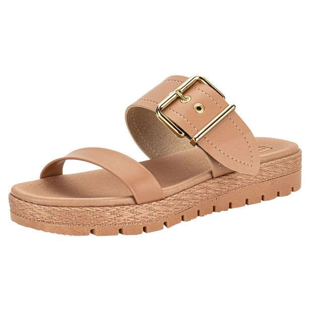 Tamanco Feminino Flat Moleca 5539102 SALMÃO 34