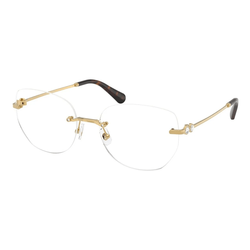 Foto 2 de Armação para Óculos de Grau Feminina Swarovski SK1038 Dourado