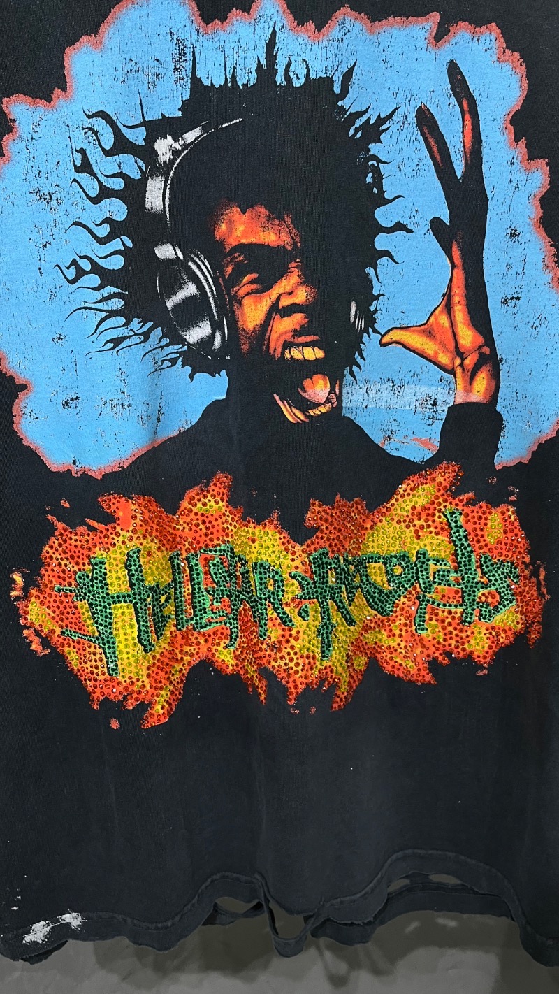 Foto 2 de Camiseta Hellstar Headphones Reversible Black — G, Novo