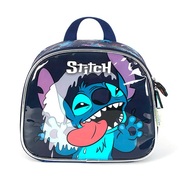 Lancheira escolar Stitch, Disney, Azul, LA42373SC0200U, Luxcel PT 1 UN