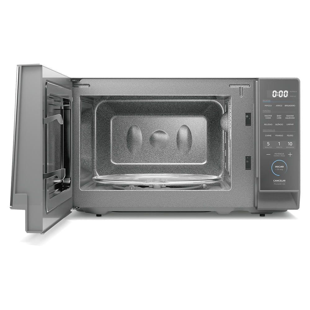 Foto 2 de Micro-Ondas 20L Prata Porta Espelhada MasterCook Midea MHP20S1 - 110V