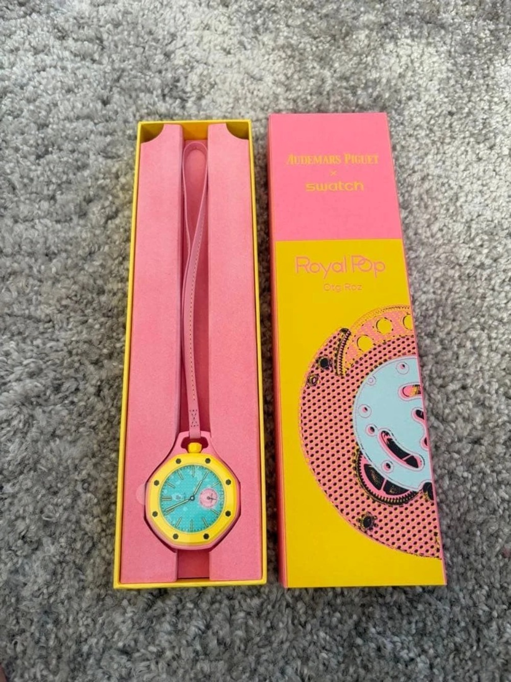 Audemars Piguet x Swatch Relógio Royal Pop OTG ROZ Pink 40 mm — Único, Novo
