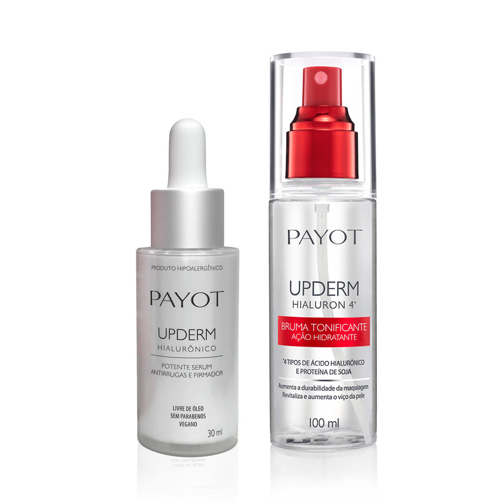 Kit Sérum Upderm Hialurônico + Bruma Tonificante Upderm Payot