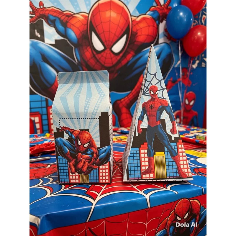 CAIXA MILK HOMEM ARANHA LEMBRANCINHA 20 PEÇAS