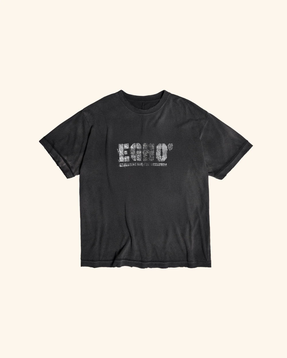 Camiseta Egho Studios Exclusive Regular Gaze Faded Black — G, Novo