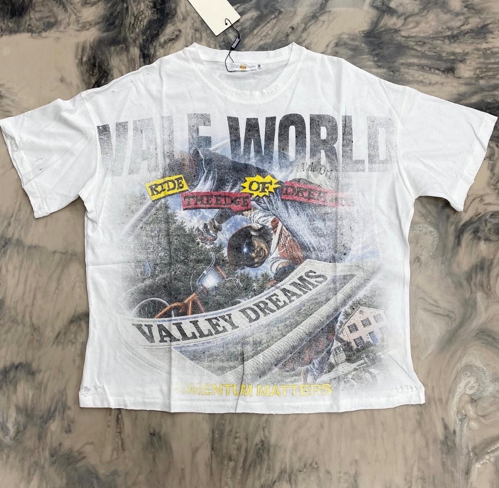 Camiseta Vale Lives Forever Newspaper White — XG, Novo