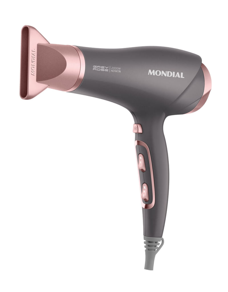 Secador de Cabelos Mondial Grafite e Rose SCN-11 110