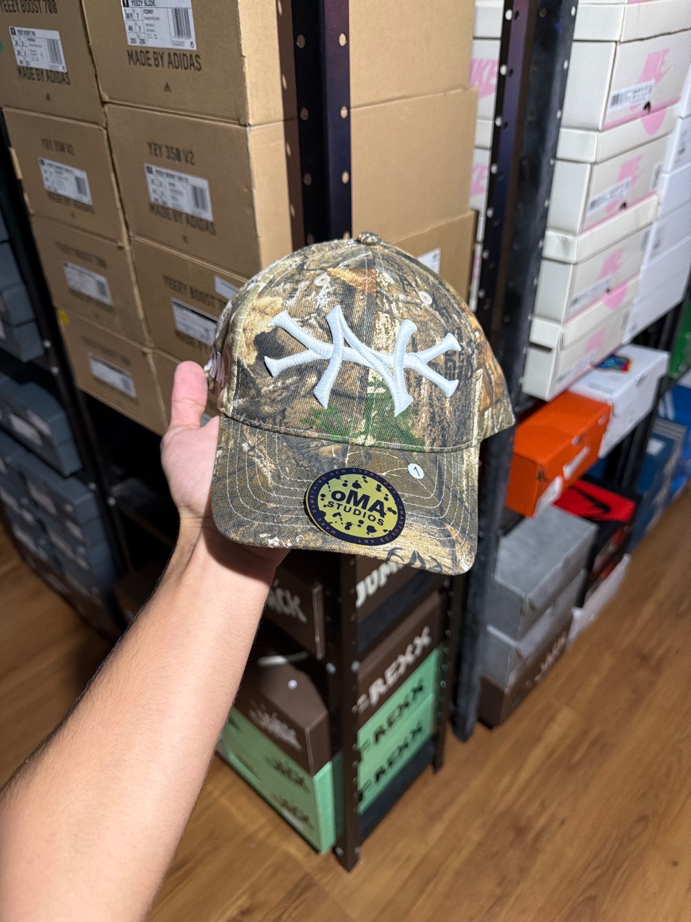 Boné oMA Studios NY HAT Realtree Camo — Único, Novo