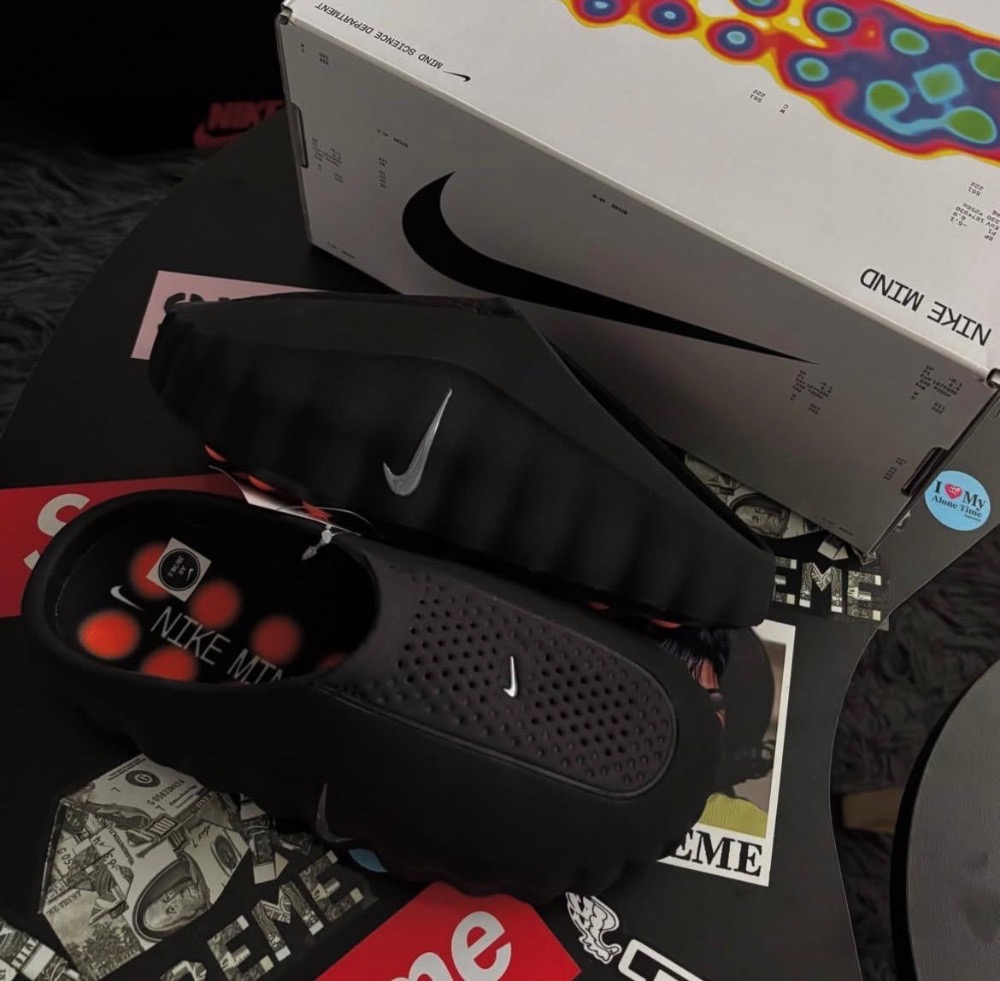 Nike Mind 001 Slide Black Chrome — 39.5, Novo