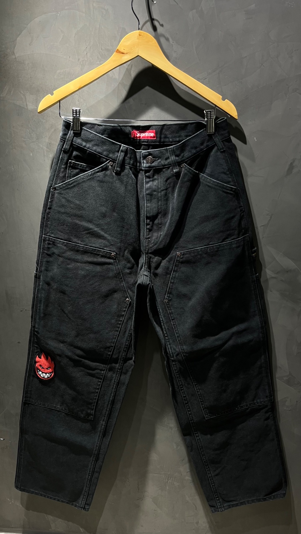 Spitfire x Supreme Calça Double Knee Painter Black SS26-W17 — 40, Novo