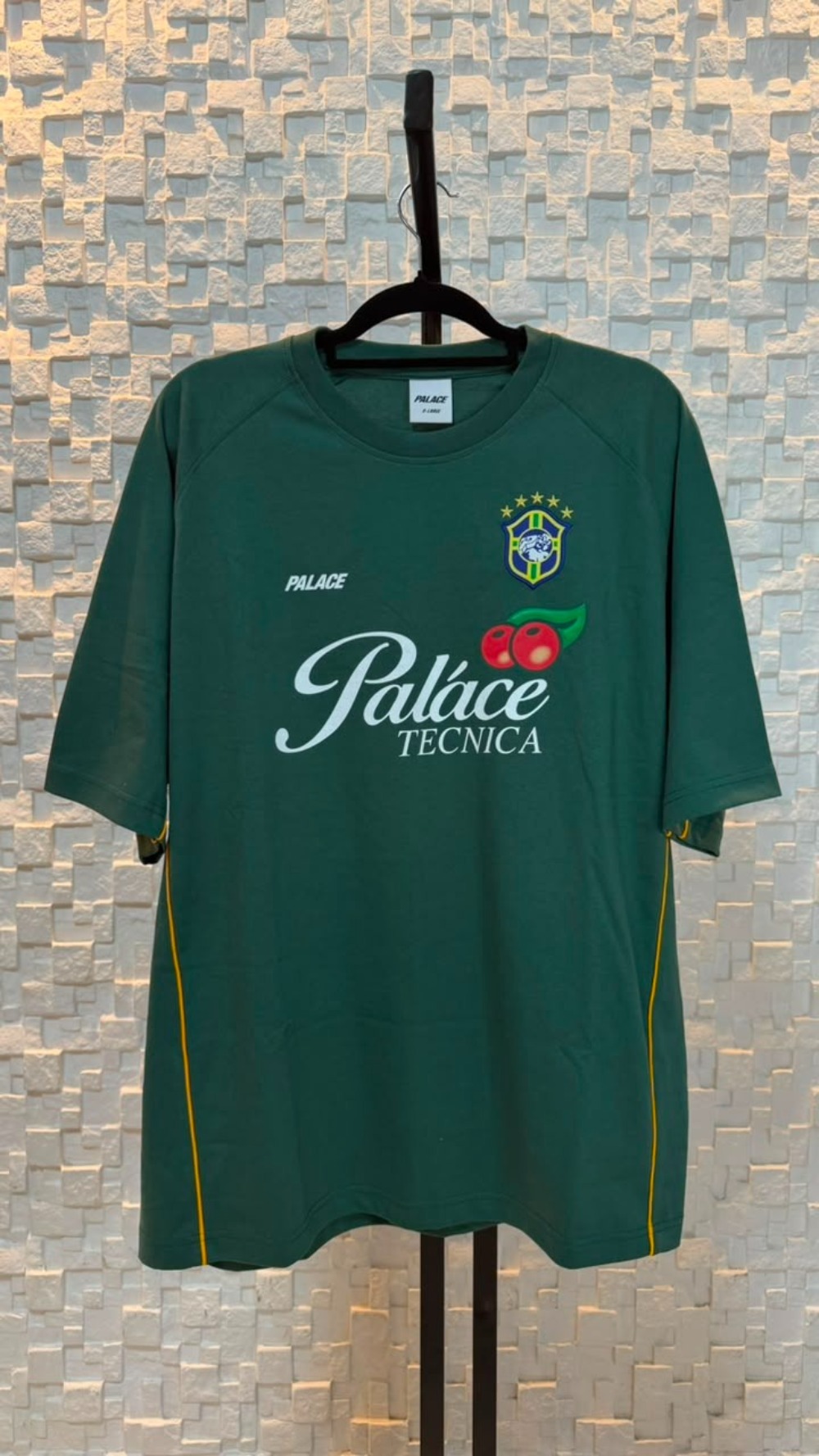 Camiseta Palace Copa America Racey Green — M, Novo