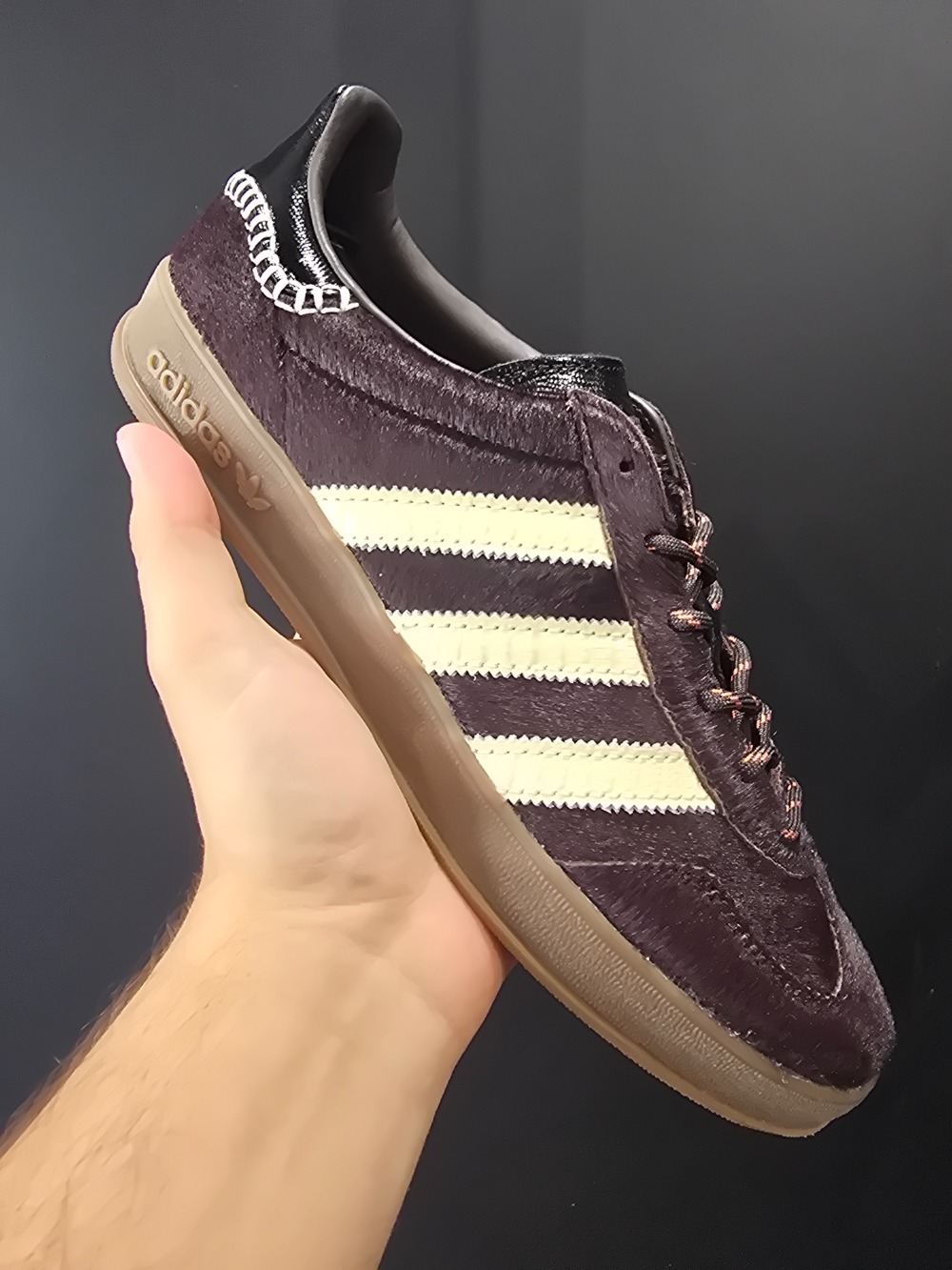 Wales Bonner x adidas Gazelle Pony Aurora Coffee Wonder White Core Black — 36 / 37 / 38 / 39 / 40 / 44, Novo