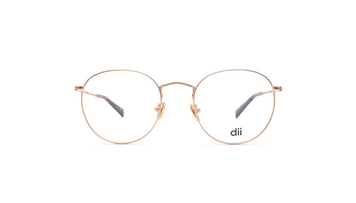 Armação para Óculos de Grau Feminino Dii Collection DII1908M Dourado