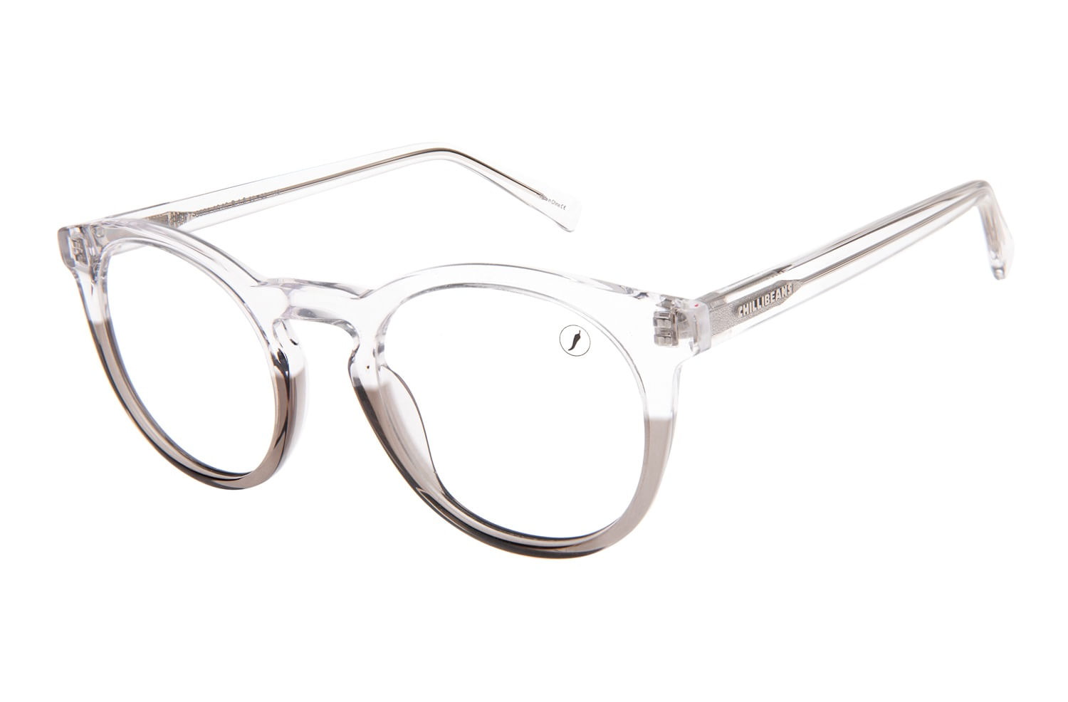 Armação Para Óculos de Grau Feminino Redondo Tow Colors Transparente LV.AC.0977.3604 M