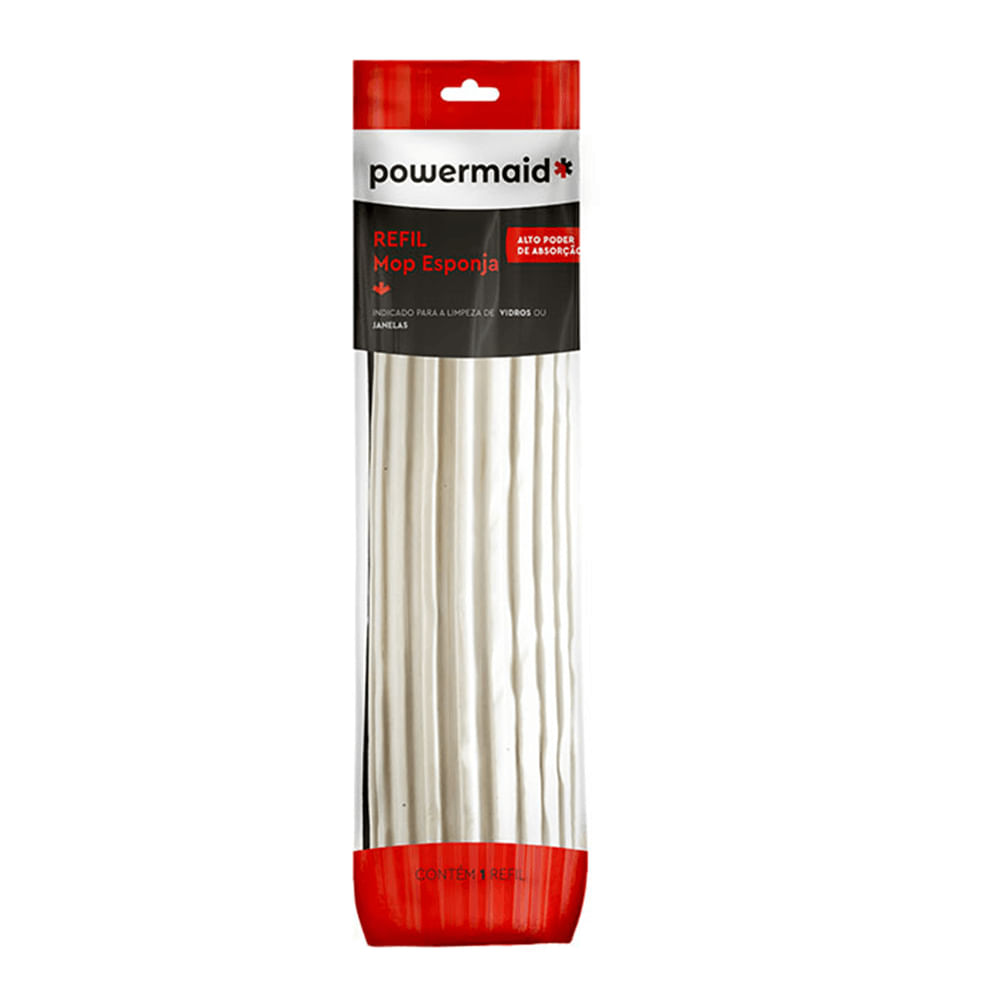 Refil Mop Esponja Branca - Powermaid
