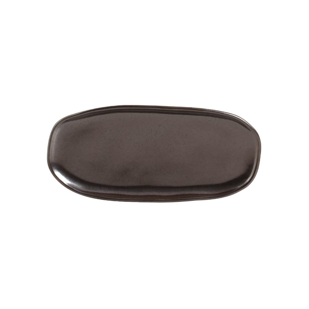 Conjunto Com 4 Travessas Oval Rasa Pequena Orgânico Metallica 23X11Cm