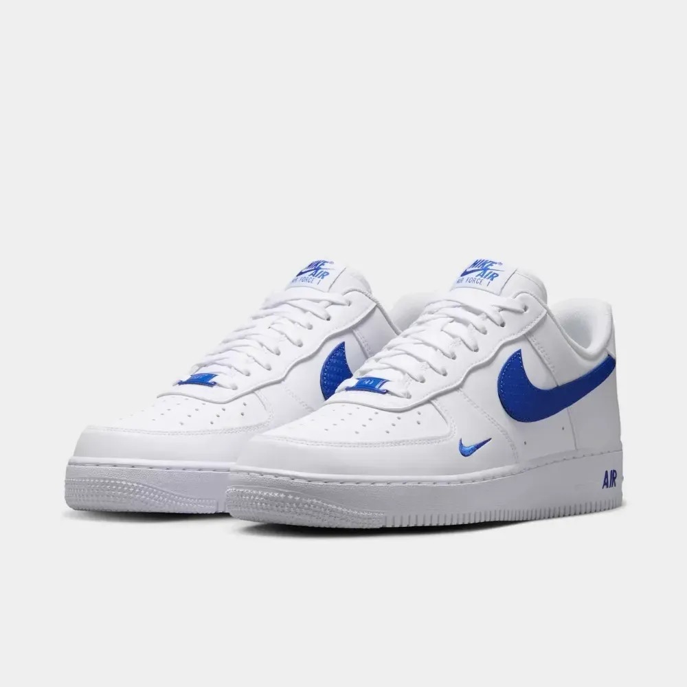 Nike Air Force 1 '07 Tech White Game Royal — 43, Novo