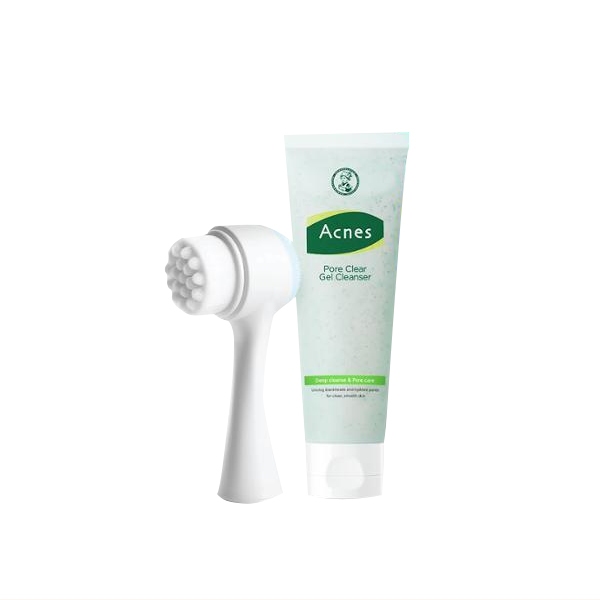 Acnes Pore Clear Gel Cleanser 125ml Planning (+Washing Brush)