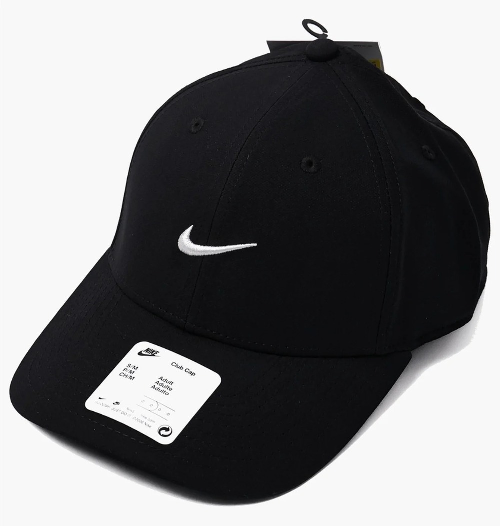Boné Nike Club Structured Swoosh Black — G, Novo