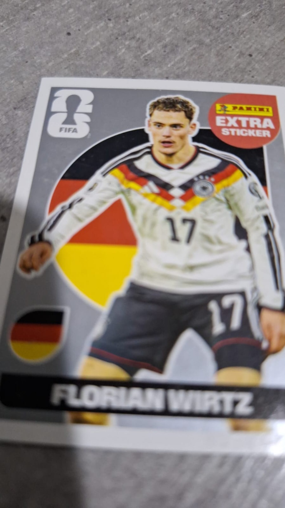 Figurinha Panini Florian Wirtz Legend Prata FIFA World Cup 2026 — Near Mint, Novo