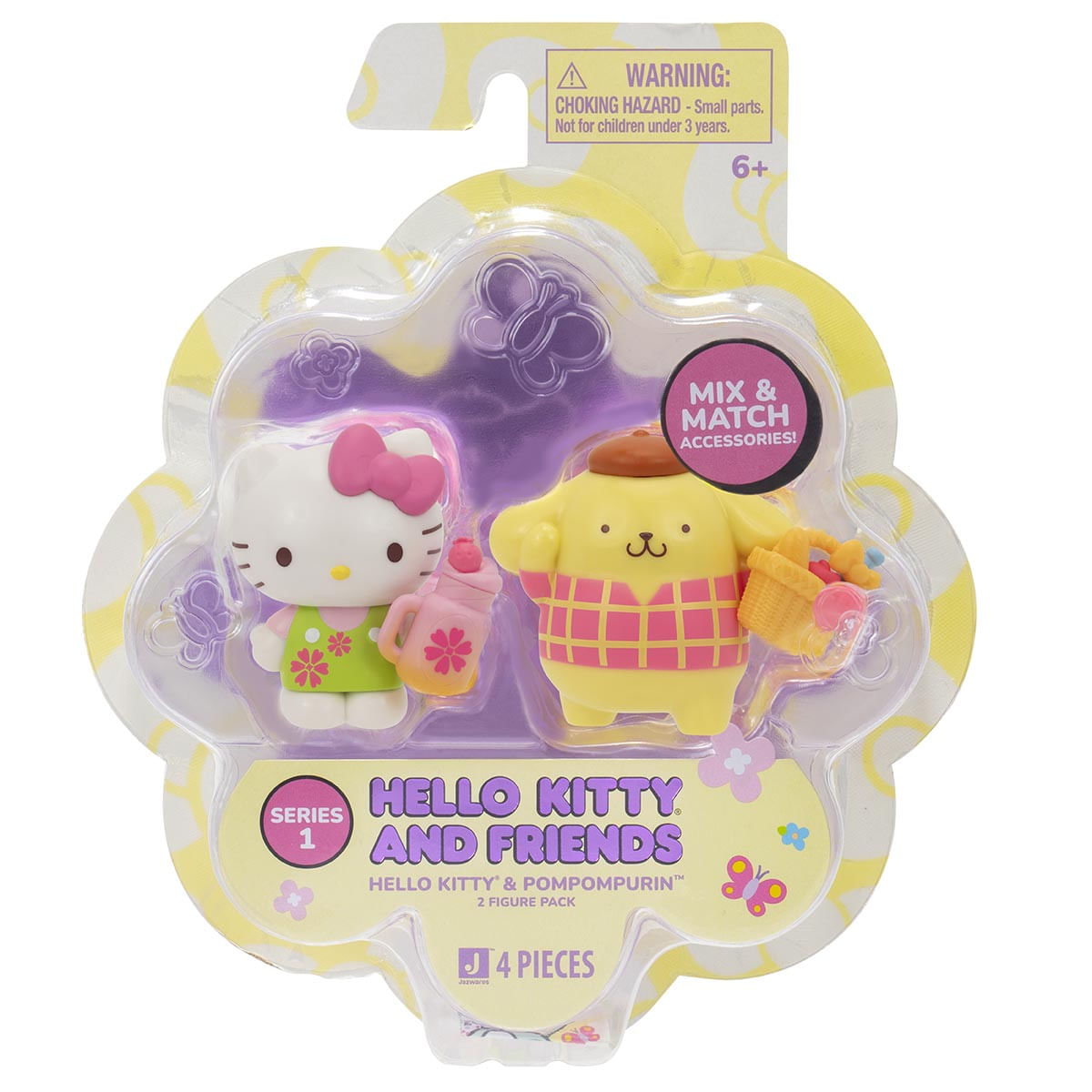 2 Bonecas Hello Kitty e Pompompurin Série 1 - Hello Kitty