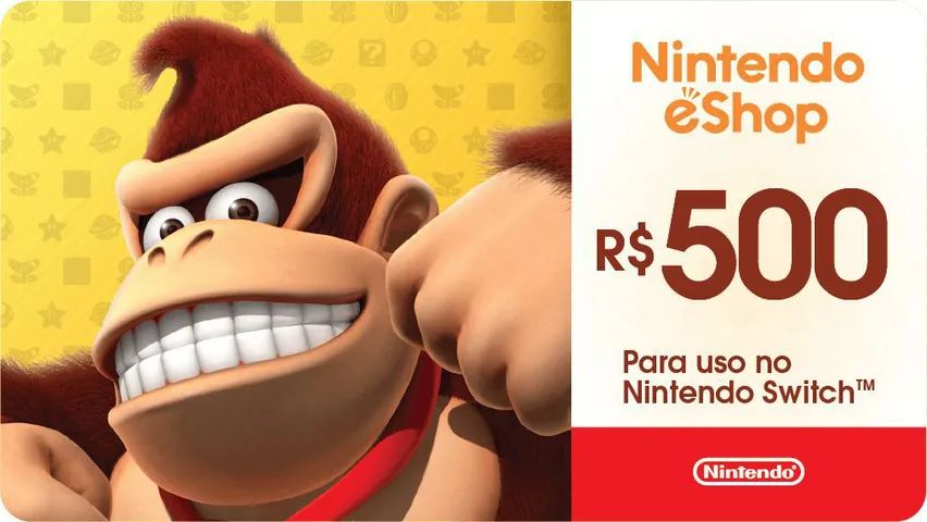 Gift Card Nintendo Cash R$ 500