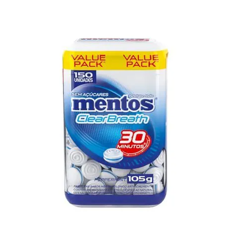 [REC] Mentos Clear Breath Pastilhas Menta Sem Açúcar