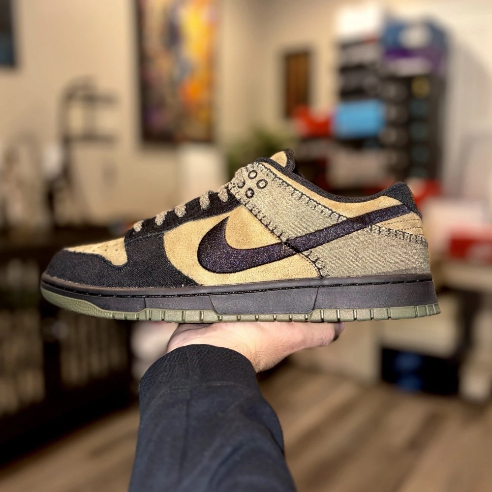 Nike Dunk Low Frankenstein Brown Kelp Black Medium Olive — 46, Novo