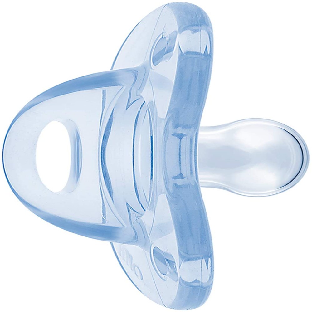 Foto 2 de Chupeta Soft Calming Silicone Simétrico Tam.1 Azul - Lillo