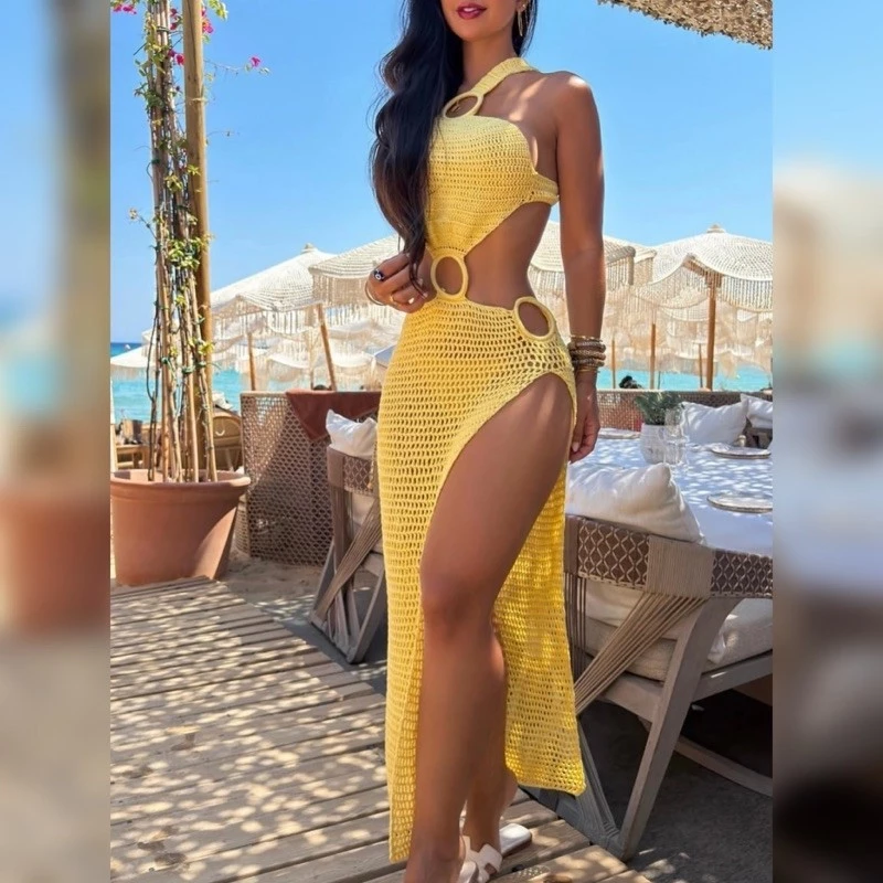 vestido de crochê Angola