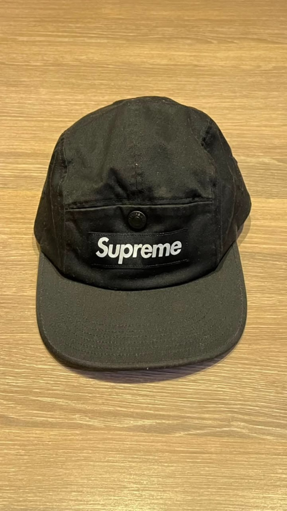 Boné Supreme Snap Pocket Camp Black — Único, Usado