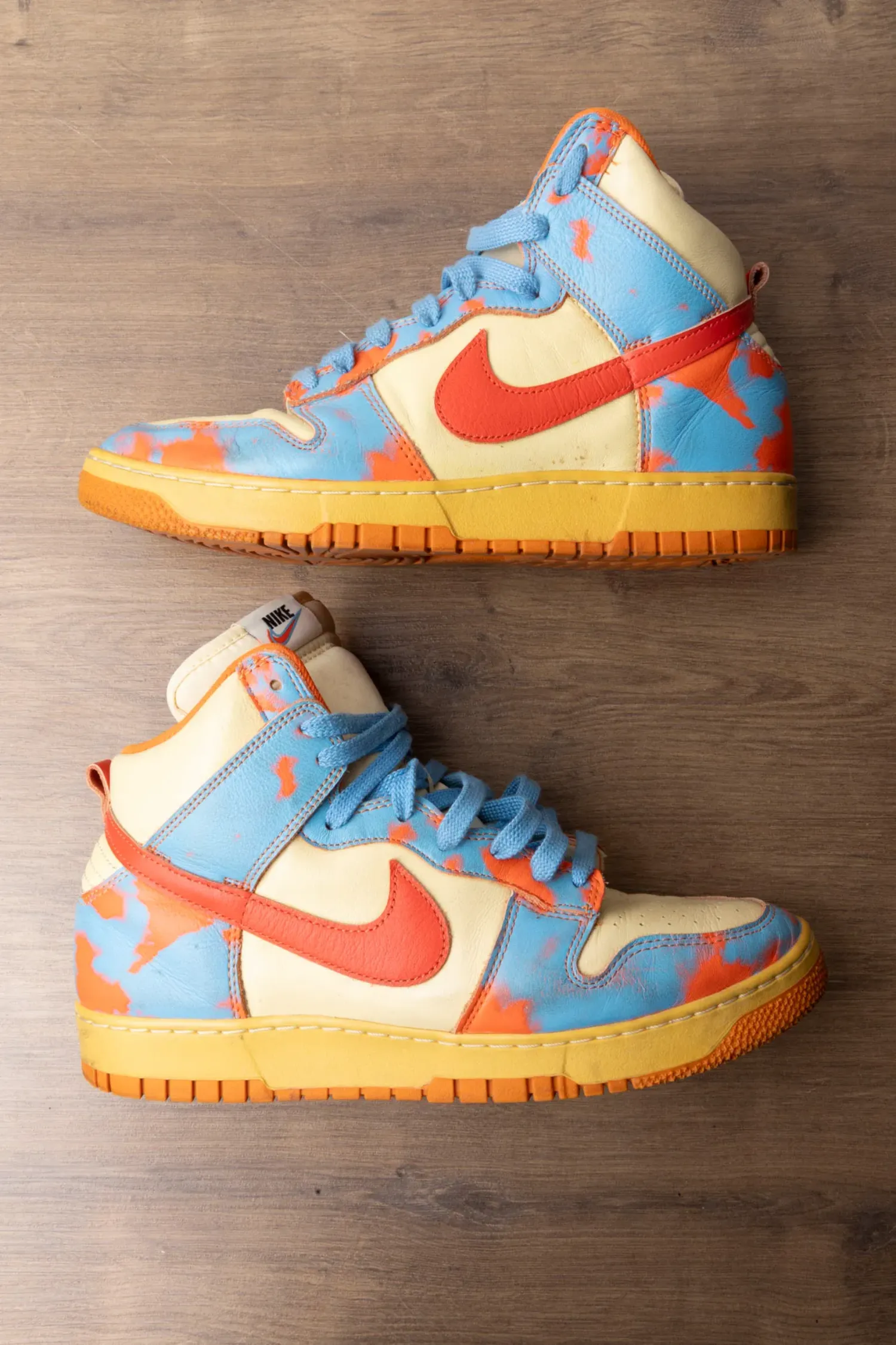 Foto 4 de Nike Dunk High 1985 Orange Acid Wash — 43, Usado