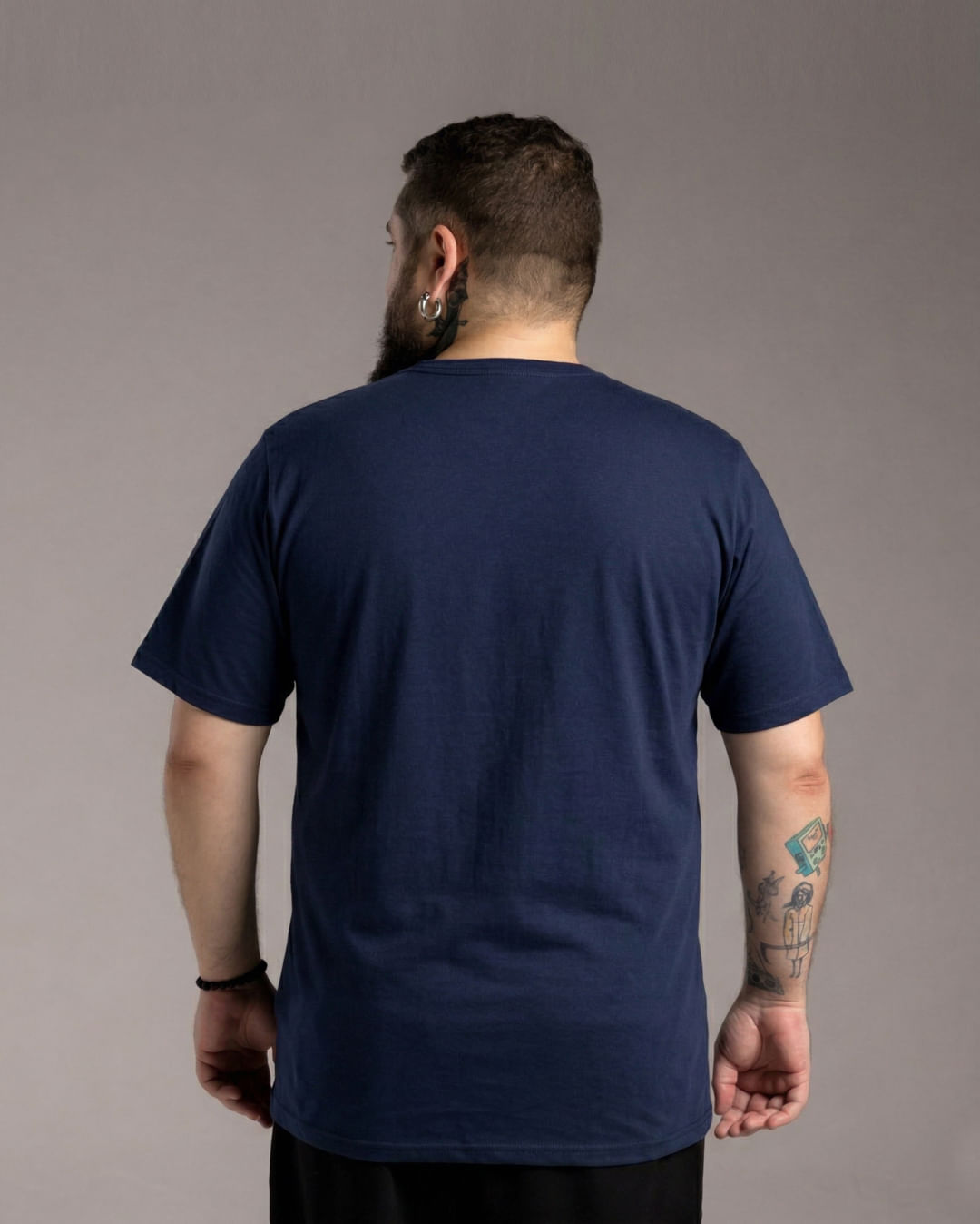 Foto 2 de Tech T-Shirt Anti Odor Gola V Plus Masculina - BASICAMENTE — Azul - G5
