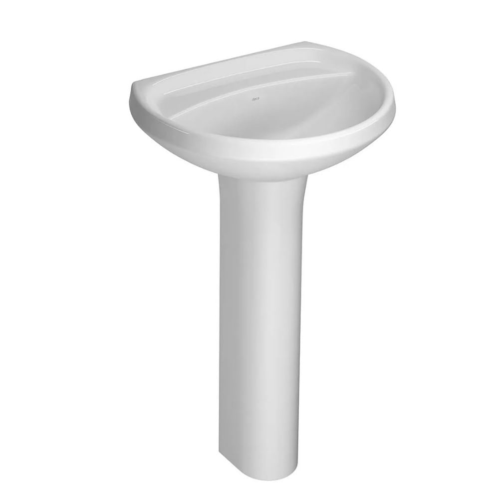 Lavatório para Banheiro com Coluna Ravena Branco Deca