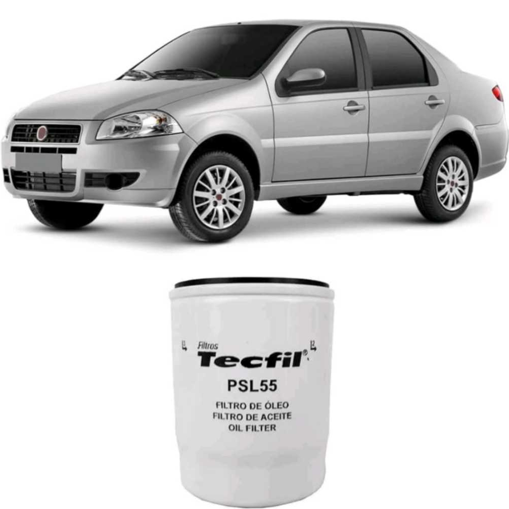 Filtro Óleo Fiat Siena 2000 A 2016 Tecfil